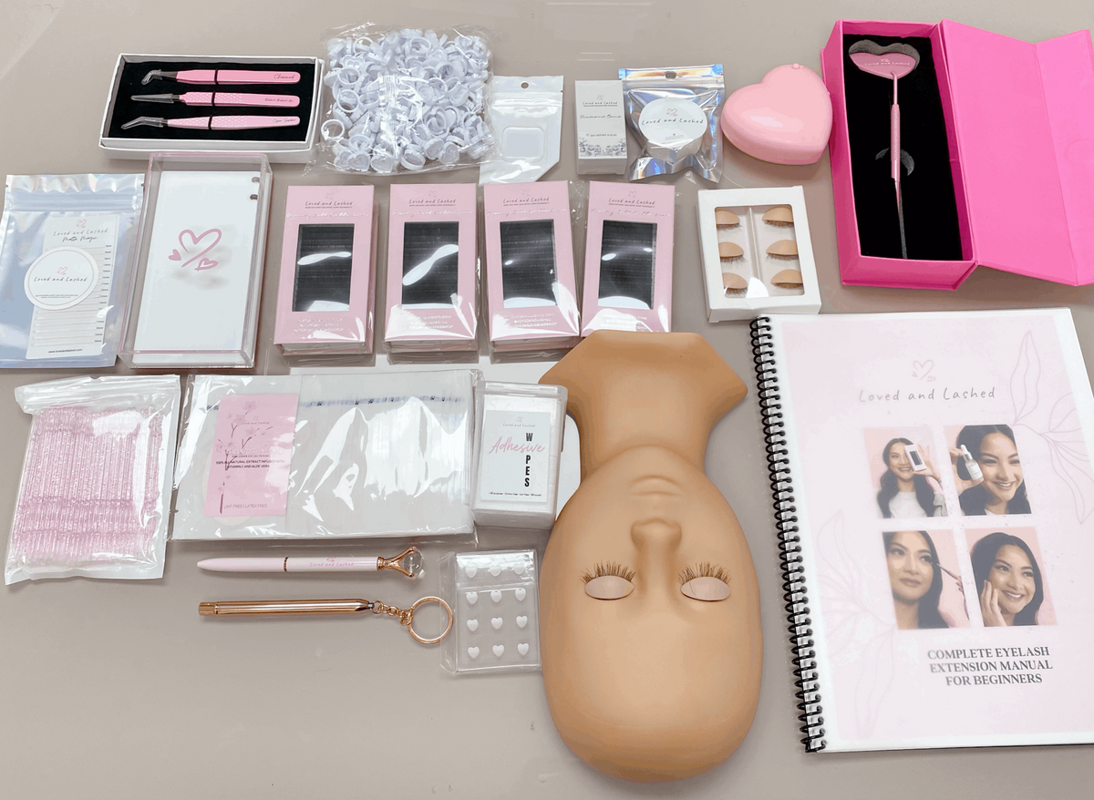 Lash Class Kit Example Student Lash Training Kit + Lash Manual Template โ Loved and Lashed