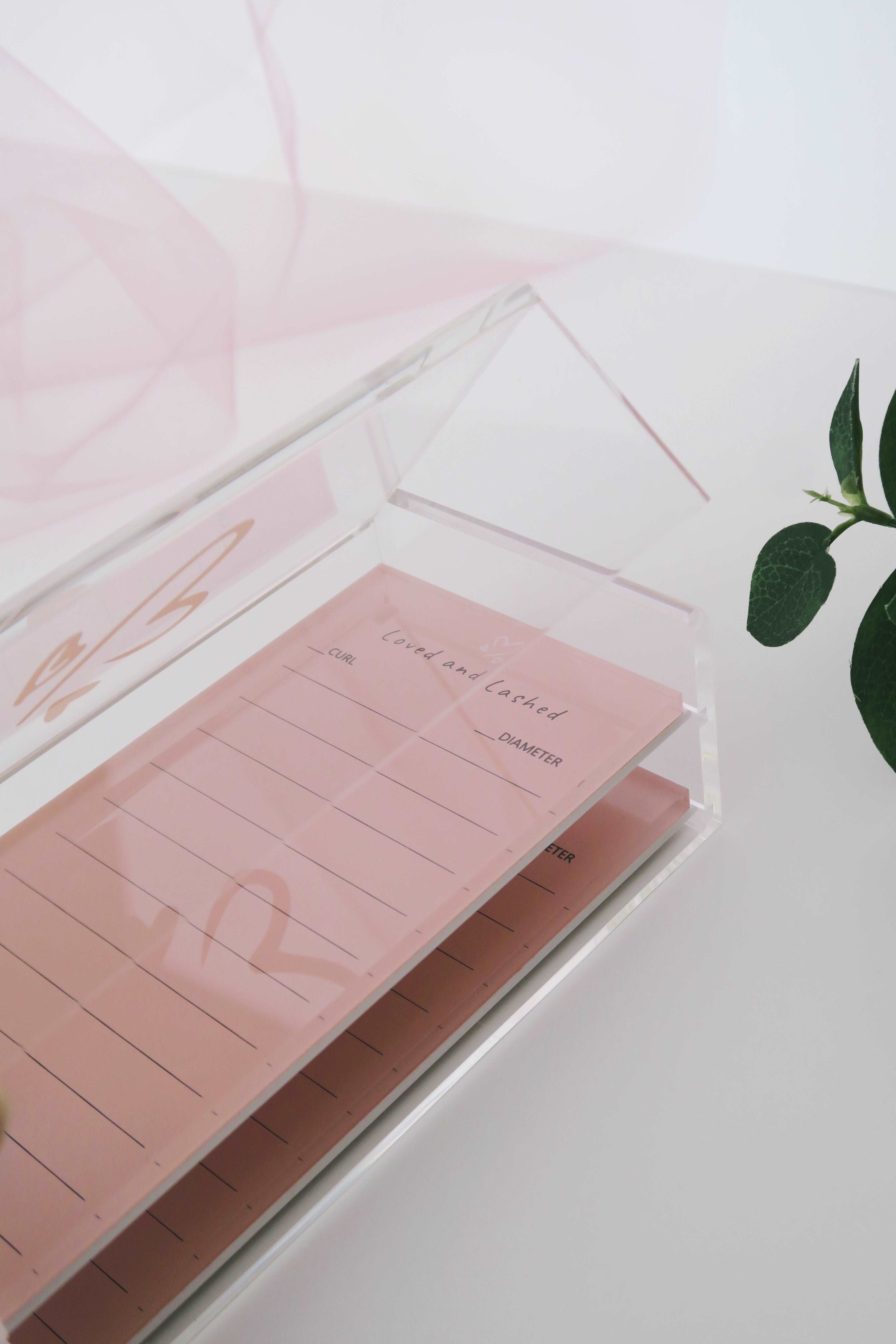 Double Layer Acrylic Lash Case + Palettes