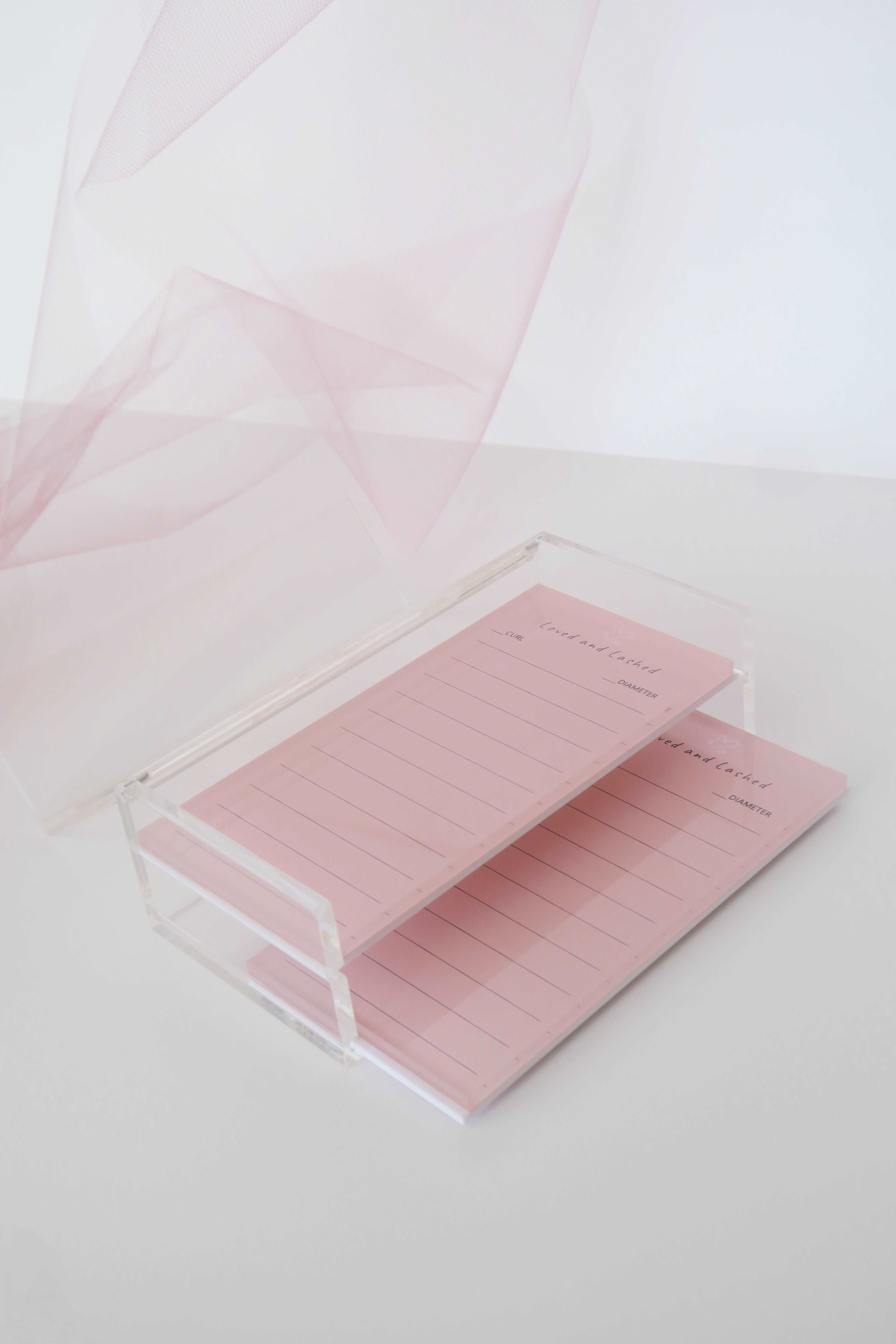 Double Layer Acrylic Lash Case + Palettes